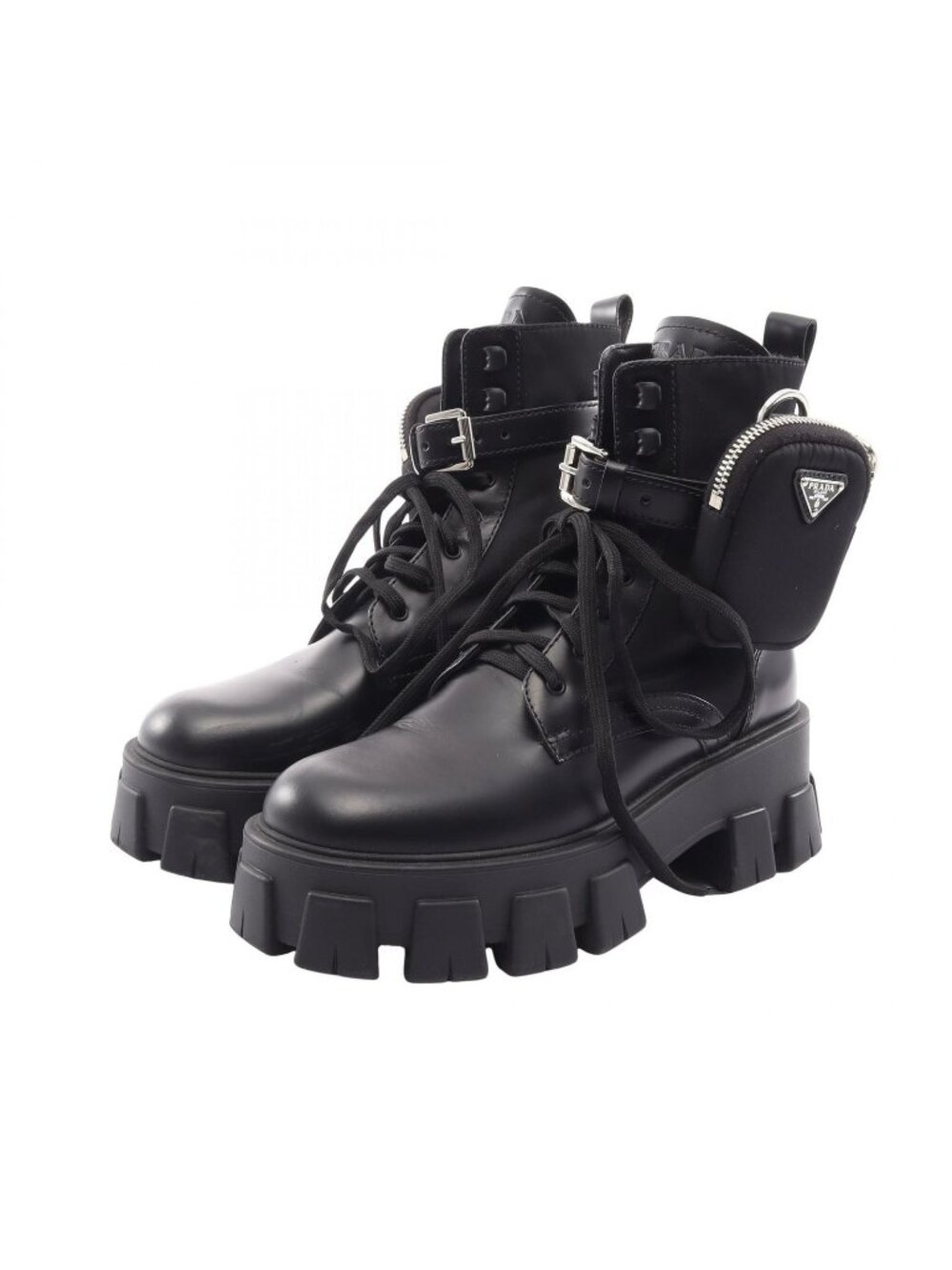 Prada Boots Monolith Leather Shoes